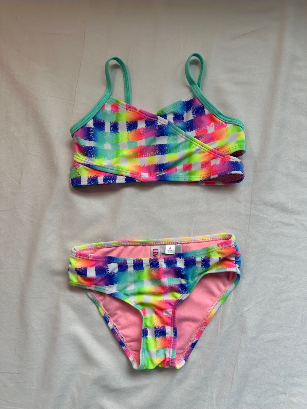 NWOT Limited Too Rainbow Bikini
